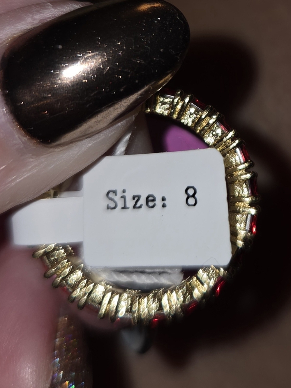 Park Lane Red Josie Ring S: 8
